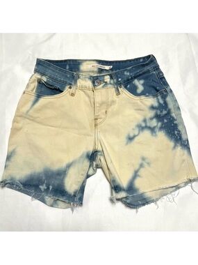 Levi’s Bleached Cutoff Denim Jean Shorts DIY 815’s Size 27